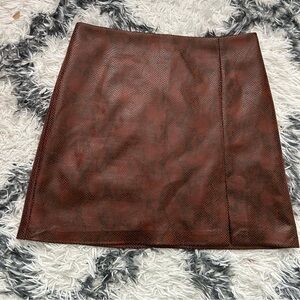 House of Harlow 1960, Snakeskin Look Mini Skirt